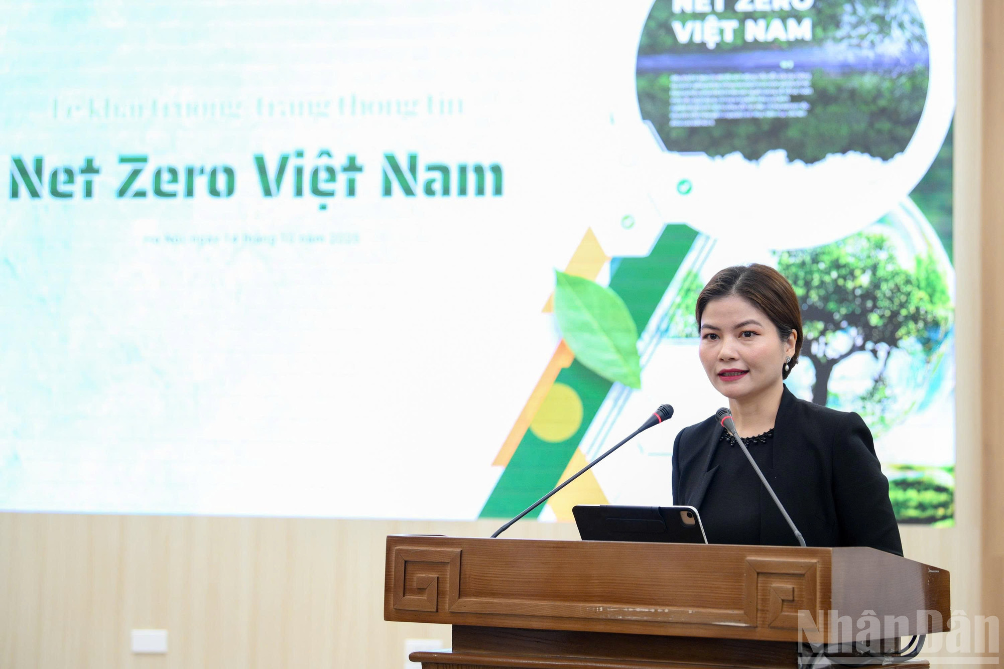 Bà Lê Thị Hoài Thương, Giám đốc Đối ngoại Nestlé Việt Nam phát biểu tại buổi lễ. ndo_br_8865ea28a82a25747c3b11.jpg