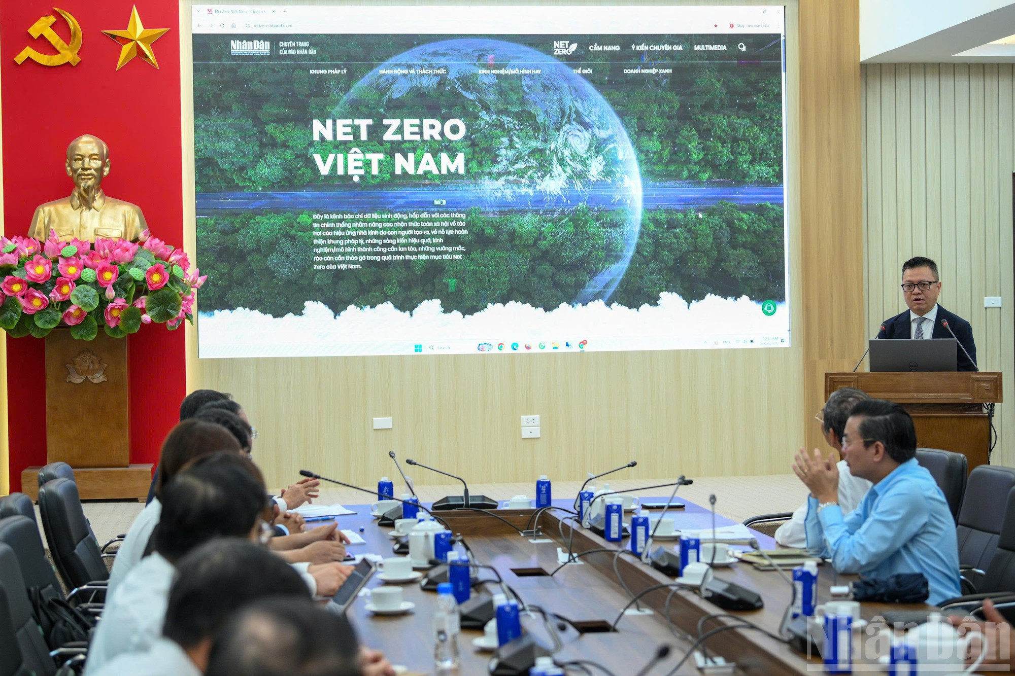 Chuyên trang “Net Zero Việt Nam” được thiết kế như một kênh báo chí dữ liệu sinh động, hấp dẫn, cung cấp thông tin chính thống. ndo_br_650808204a22c77c9e336.jpg