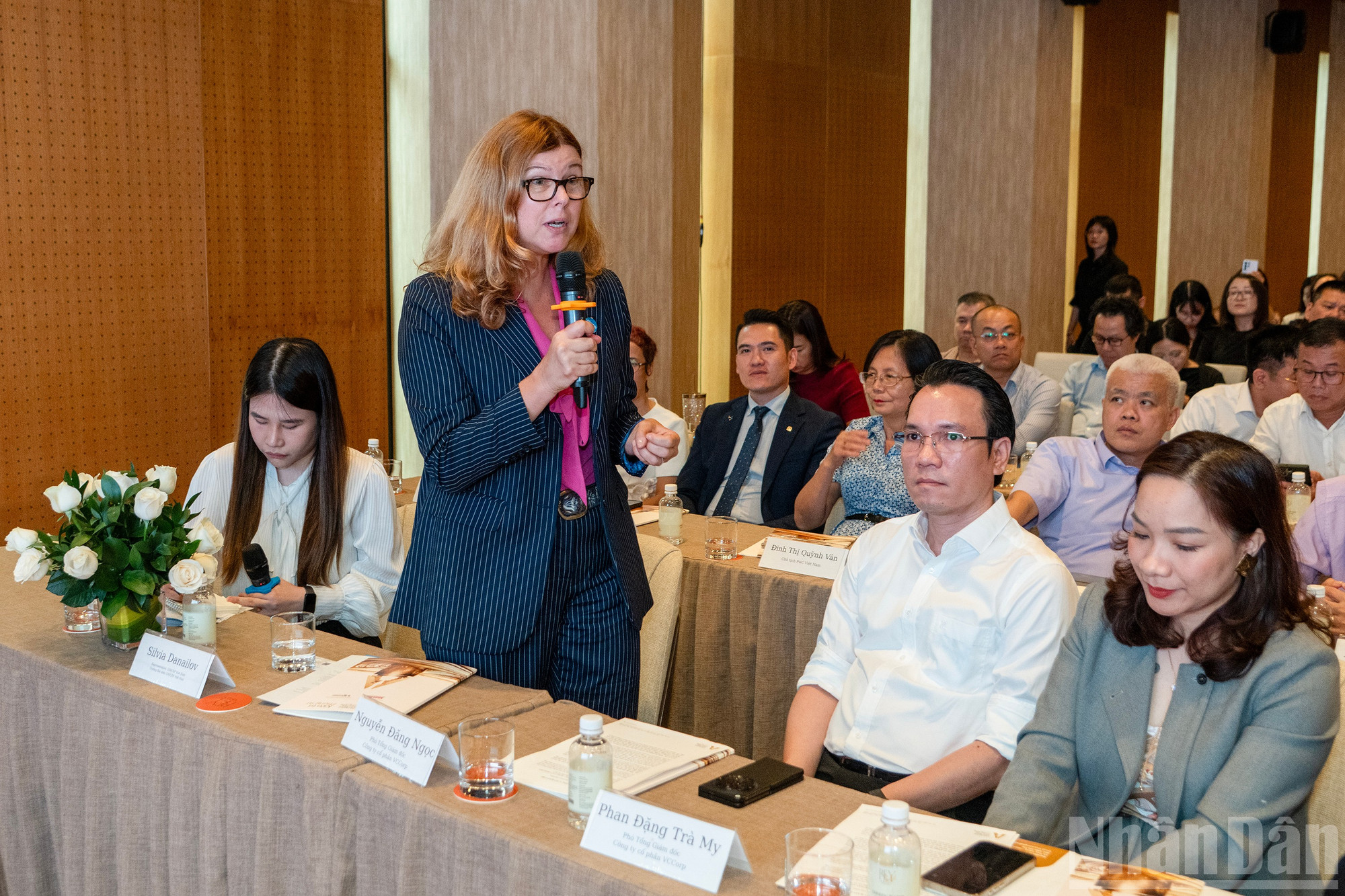 Bà Silvia Danailov, Trưởng Đại diện UNICEF tại Việt Nam đảm nhận vai trò cố vấn phát triển bền vững trong Human Act Prize năm 2025. ndo_br_chi-2605-sao-chep.jpg