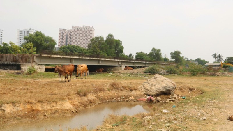 Tuyến Vành đai 2, đoạn 2 đang thi công. (Ảnh: VÕ LÊ)