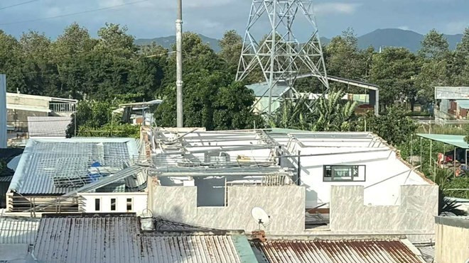 Một trường hợp vi phạm trật tự xây dựng trên địa bàn phường Phước Thắng. (Ảnh: CTV)