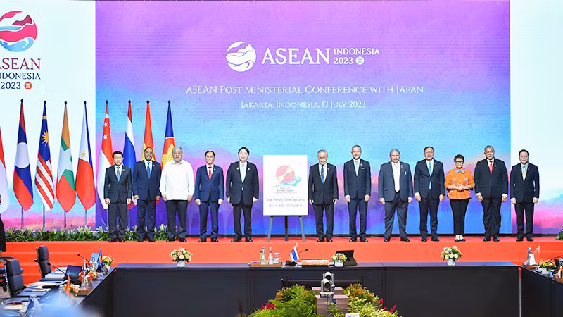 Hội nghị Bộ trưởng Ngoại giao ASEAN-Nhật Bản tại Jakarta, Indonesia. (Ảnh BỘ NGOẠI GIAO)