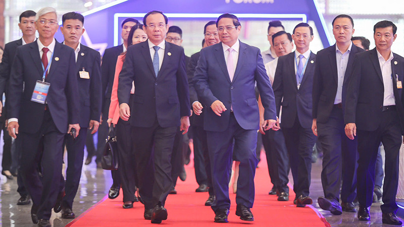 Thủ tướng Phạm Minh Chính tham dự Diễn đàn Kinh tế Thành phố Hồ Chí Minh (HEF) sáng 25/9.