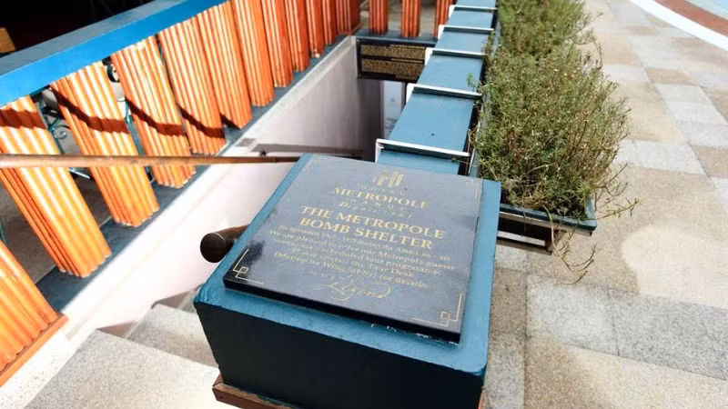 Hầm tránh bom tại khách sạn Metropole. (Ảnh: Khách sạn Metropole).