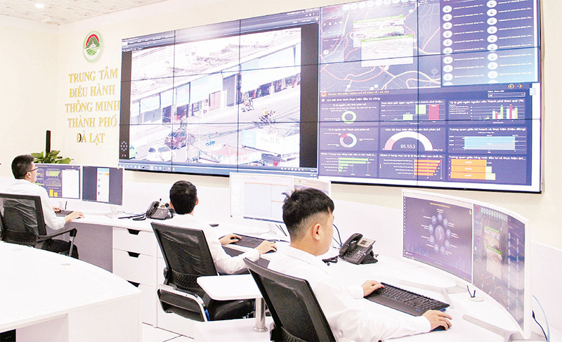 Trung tâm điều hành thông minh thành phố Đà Lạt.