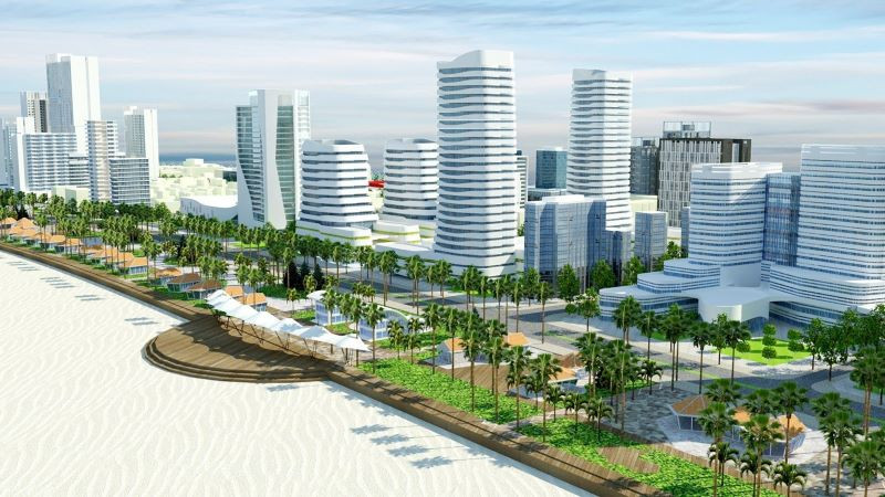 Mô hình quy hoạch Bãi Sau trở thành đô thị du lịch đẳng cấp quốc tế.