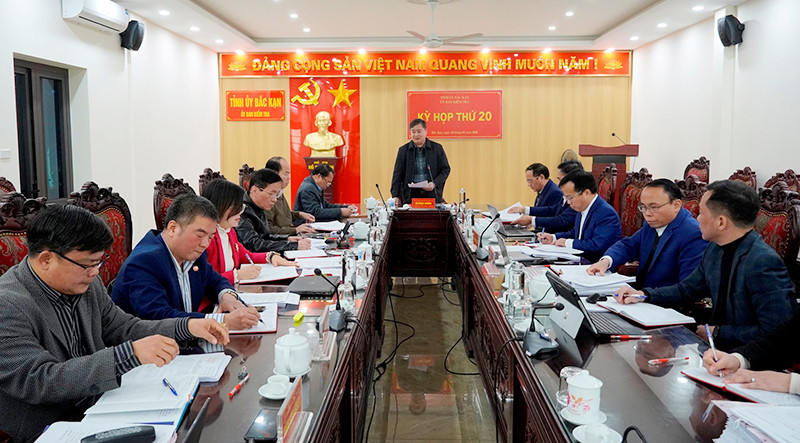 Ủy ban Kiểm tra Tỉnh ủy Bắc Kạn họp xem xét quyết định hình thức kỷ luật với các tổ chức, cá nhân có vi phạm trong lĩnh vực quản lý đất đai tại huyện Ba Bể.