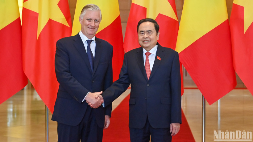Chủ tịch Quốc hội Trần Thanh Mẫn và Nhà vua Vương quốc Bỉ Philippe.