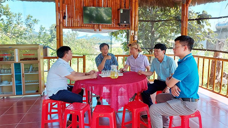 Một phòng sinh hoạt chung của cụm dân cư sinh thái thôn Cửa Lĩnh, xã Đức Lĩnh, huyện Vũ Quang (Hà Tĩnh).