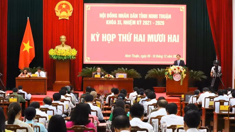 Quang cảnh kỳ họp. (Ảnh: NGUYỄN TRUNG)