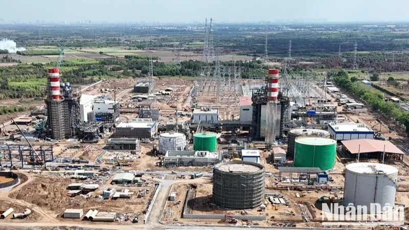Dự án trọng điểm quốc gia nhà máy nhiệt điện Nhơn Trạch 3, 4. Ảnh: THIÊN VƯƠNG