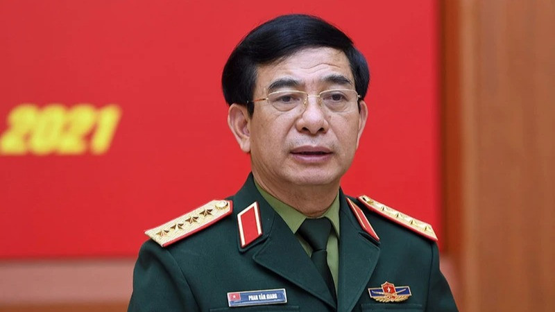 Đại tướng Phan Văn Giang, Ủy viên Bộ Chính trị, Phó Bí thư Quân ủy Trung ương, Bộ trưởng Quốc phòng. (Ảnh: QĐND)