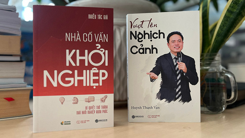 Bìa hai cuốn sách truyền cảm hứng khởi nghiệp.