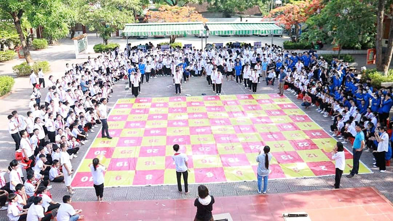 Giờ ngoại khóa tại Trường THCS Lý Nhật Quang.