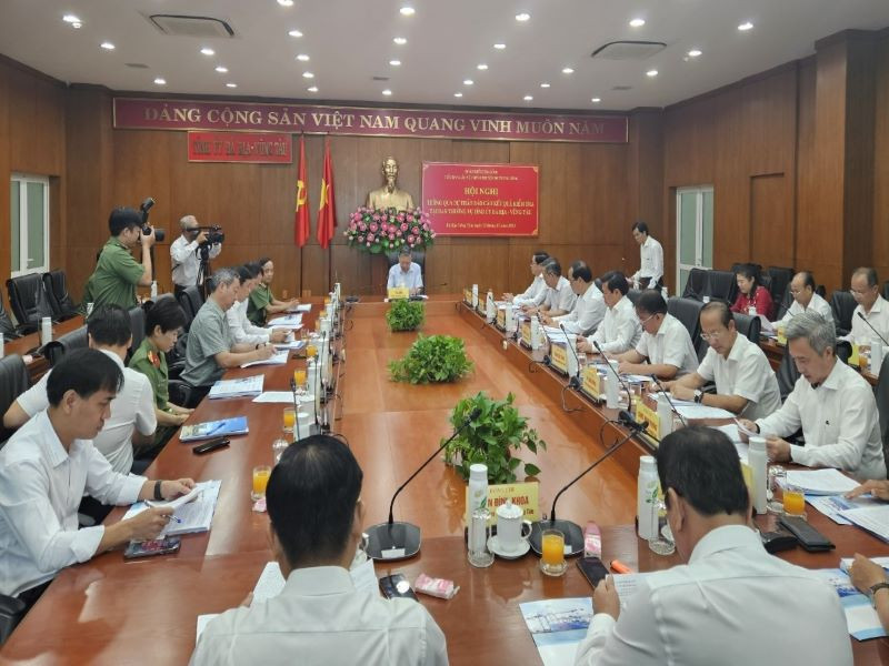 Hội nghị thông qua Dự thảo Báo cáo kết quả kiểm tra công tác Bảo vệ chính trị nội bộ tại Ban Thường vụ Tỉnh ủy Bà Rịa-Vũng Tàu.
