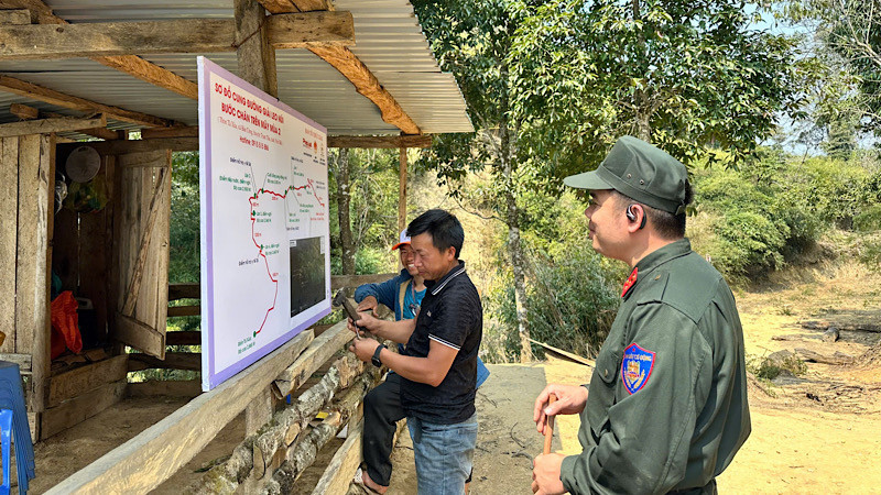 Công tác khảo sát tuyến đường leo núi đã được ban tổ chức chuẩn bị kỹ lưỡng.