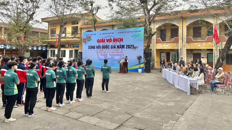 Lễ khai mạc Giải vô địch súng hơi Quốc gia năm 2025.