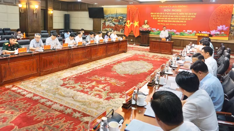 Quang cảnh buổi làm việc.