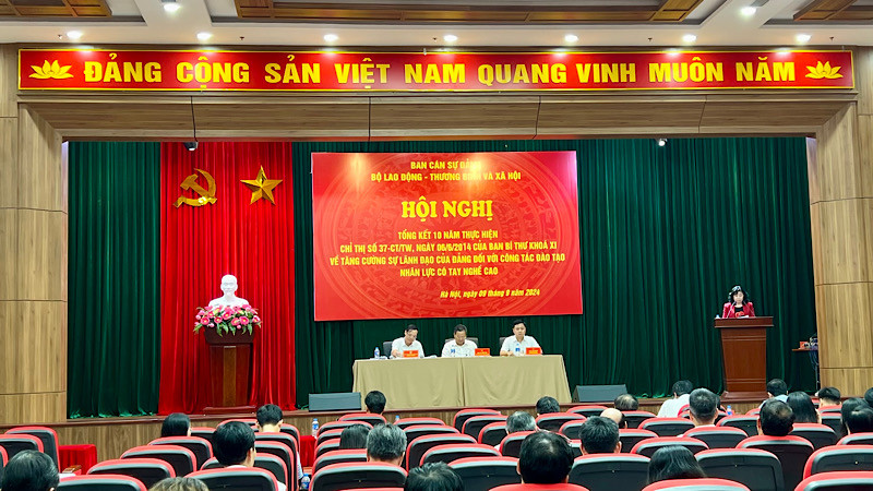 Toàn cảnh Hội nghị tổng kết 10 năm thực hiện Chỉ thị số 37 của Ban Bí thư khóa XI.