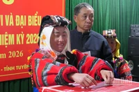 Cử tri thôn Lô Lô Chải, xã Lũng Cú, tỉnh Tuyên Quang đi bầu cử đại biểu Quốc hội khóa XVI và Hội đồng nhân dân các cấp, nhiệm kỳ 2026-2031.