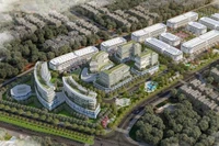 (Ảnh minh họa: Phối cảnh khu nhà ở xã hội tại Đông Anh do Tổng công ty xây dựng Bộ Quốc phòng 319 thực hiện)