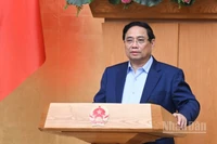 Thủ tướng Chính phủ Phạm Minh Chính phát biểu ý kiến tại Phiên họp Chính phủ thường kỳ tháng 9 và Hội nghị trực tuyến Chính phủ với các địa phương. (Ảnh: TRẦN HẢI) 
