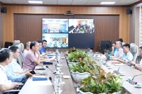 Cuộc họp kích hoạt ứng phó cơn bão số 11 của Tổng công ty Quản lý bay Việt Nam.