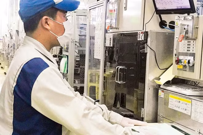 Hoạt động sản xuất tại Công ty TNHH Mektec Manufacturing Việt Nam, Khu công nghiệp Thăng Long II, tỉnh Hưng Yên.