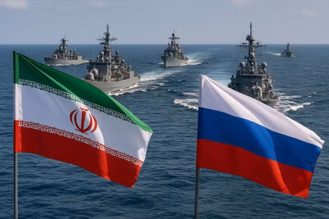[Video] Nga và Iran tập trận hải quân chung giữa lúc căng thẳng leo thang