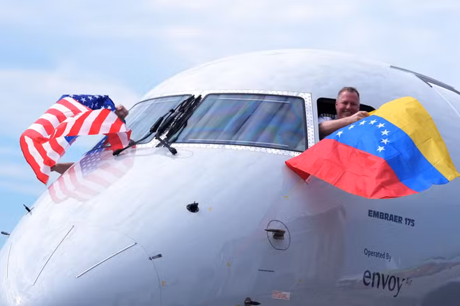 [Video] Chuyến bay thẳng Mỹ–Venezuela khôi phục sau 7 năm gián đoạn