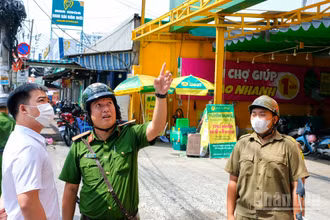 Công tác lập lại trật tự lòng, lề đường tại các phường, xã của Thành phố Hồ Chí Minh.