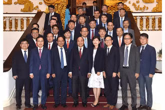 Thủ tướng tiếp các doanh nghiệp Hàn Quốc đầu tư tại Việt Nam