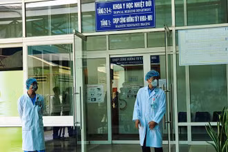 Khu vực cách li điều trị bệnh nhân Covid-19, Bệnh viện Đà Nẵng.