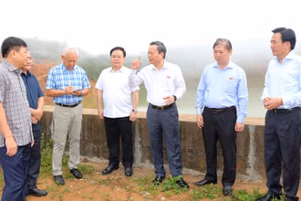 Kiểm tra công tác an toàn hồ đập tại Điện Biên.
