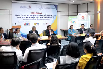 Hội thảo “Malaysia - Thị trường xuất khẩu tiềm năng của doanh nghiệp Việt Nam sau Covid-19”. 