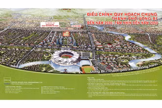 Quy hoạch thành phố Uông Bí tầm nhìn 2050 và khu đô thị Yên Thanh 188 ha cùng đồng bộ với khu đô thị TNR Grand Palace River Park 33 ha.