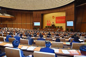 Hội nghị cán bộ toàn quốc quán triệt, triển khai thực hiện Kết luận và Quy định của Ban Chấp hành Trung ương về xây dựng, chỉnh đốn Đảng. (Ảnh: THỦY NGUYÊN)
