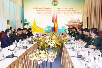 Toàn cảnh buổi hội đàm.