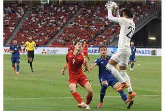 Việt Nam dừng bước tại bán kết AFF Cup 2020 khi không thể đảo ngược kết quả 0-2 ở lượt đi trước Thái Lan. (Ảnh: VFF)