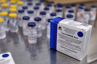 Vaccine Sputnik V phòng Covid-19 của Nga. (Ảnh: TTXVN)