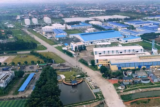 Khu công nghiệp sinh thái Nam Cầu Kiền, Thủy Nguyên, Hải Phòng (Ảnh: PHẠM HỒNG ĐIỆP).