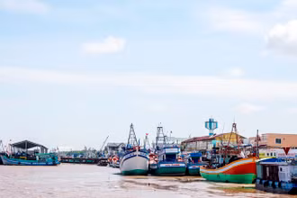 Một góc cảng Trần Đề hiện nay.