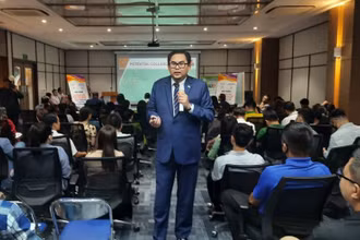 Đại diện Phòng thương mại phát triển các doanh nghiệp Malaysia tại nước ngoài phát biểu tại hội thảo.
