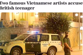 Báo chí nước ngoài đưa tin về vụ một cô gái 17 tuổi bị hai nghệ sĩ nổi tiếng Việt Nam cưỡng bức. (Ảnh: Majorcadailybulletin)