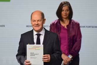Ông Olaf Scholz ngày trở thành Thủ tướng Đức. (Ảnh: AFP/TTXVN).