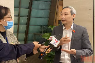 Ông Phan Đức Hiếu, Ủy viên Thường trực Ủy ban Kinh tế của Quốc hội, đại biểu Quốc hội tỉnh Thái Bình. (Ảnh: TRỊNH DŨNG)