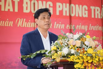 Thứ trưởng Nguyễn Ngọc Đông phát biểu tại lễ phát động.