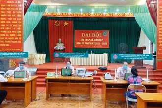 Điểm giao dịch của Chi nhánh Ngân hàng Chính sách xã hội tỉnh Bắc Giang bảo đảm 5K.