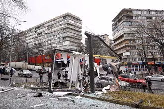 Một góc phố ở Kiev. (Ảnh: Getty Images)