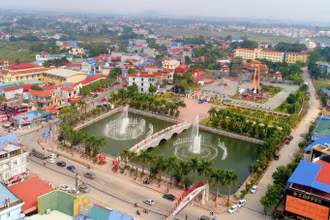 Một góc thành phố Phổ Yên hôm nay.